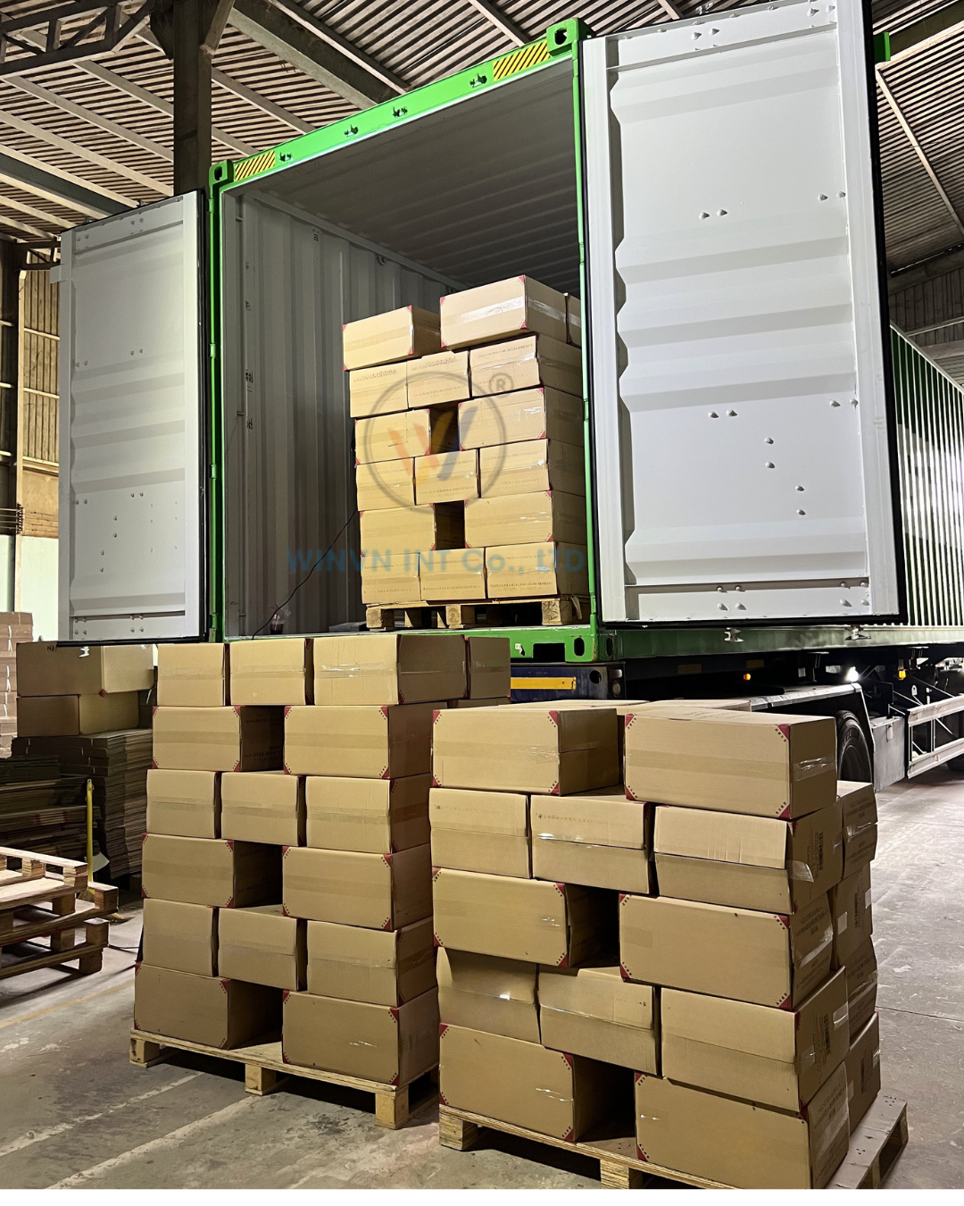 Boxes prepared for shipment