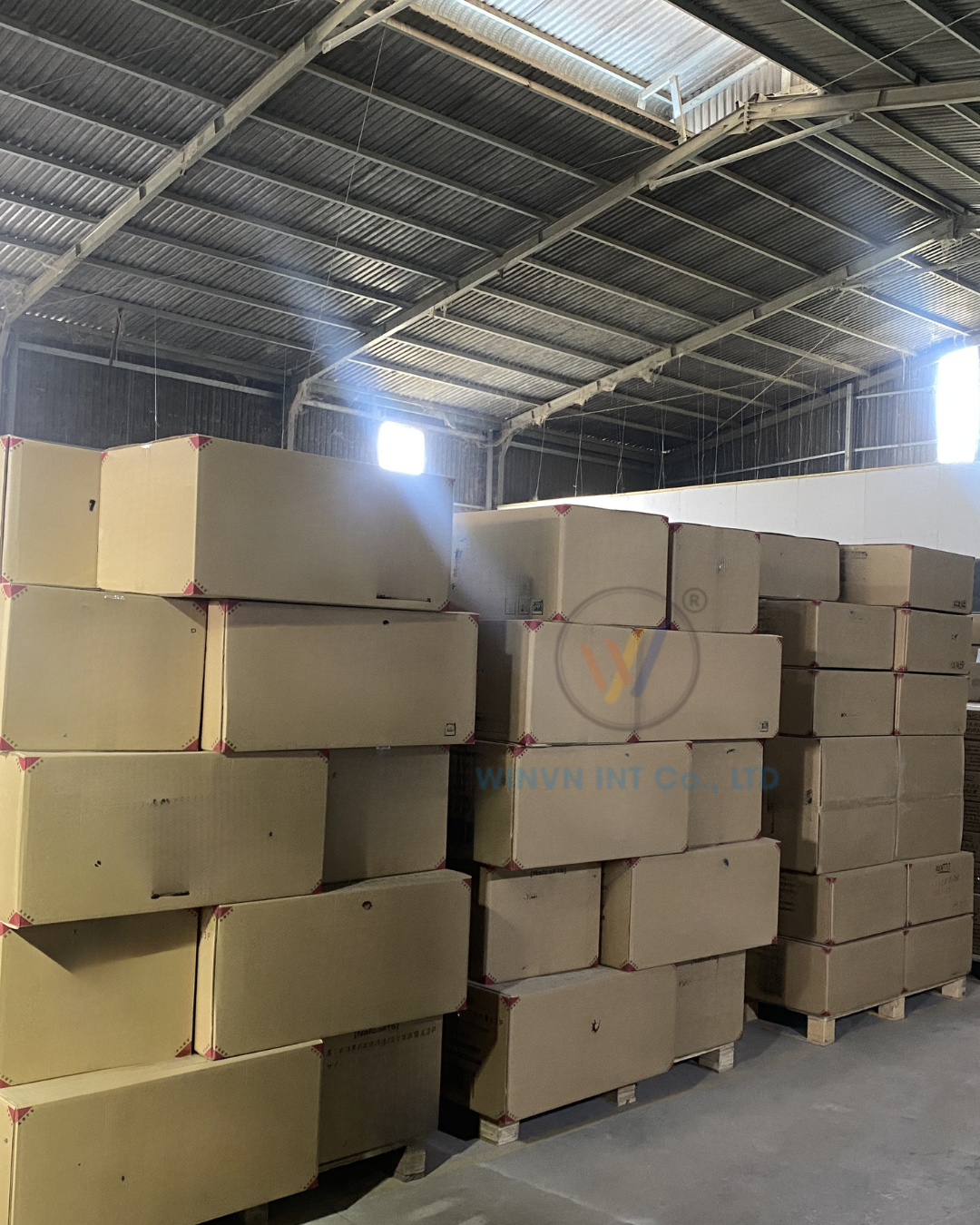 Palletized and wrapped