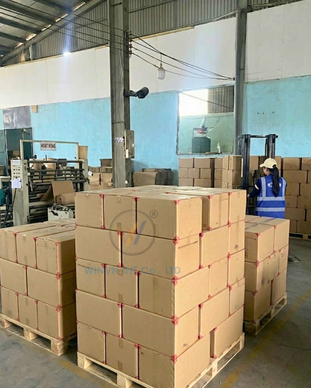 Pallets ready for loading