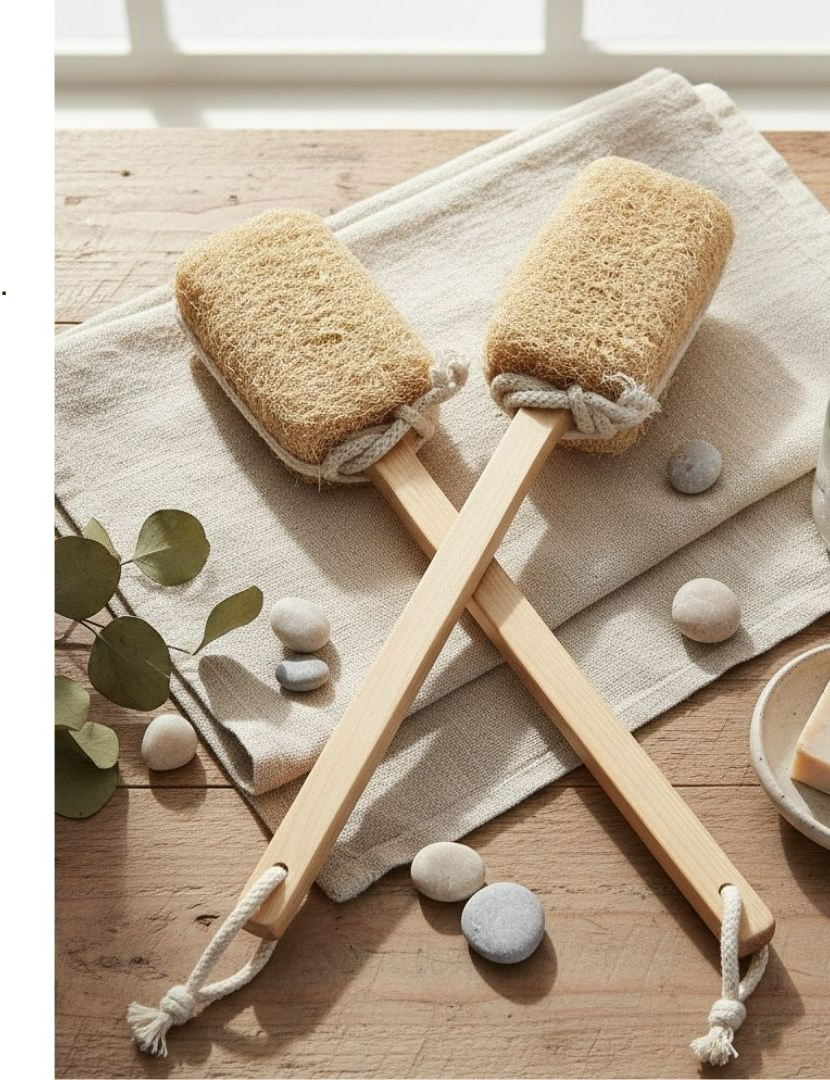 Wooden Handle Back Brush